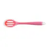 Colador de silicona translúcido de una pieza nuevo utensilio de cocina de silicona cuchara para el hogar utensilios de cocina pala para cocinar cuchara