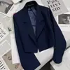 Blazer de mujer ultra corto de primavera 2026, nuevo, moderno, versátil, a la moda, adelgazante, para estudiante
