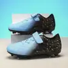 Zapatos de fútbol para niños transfronterizos de velcro con tacos para jóvenes y estudiantes de primaria para entrenamiento deportivo y competición, tallas 29-39