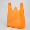 Bolsas Coletes Personalizadas de TNT, Espessas e Duráveis, Sacolas Promocionais, Sacolas de Compras Comerciais Ecológicas com Designs Impressos