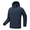 Roupa de Proteção Solar de Seda de Gelo para Homens no Verão, Alta Qualidade Estilo Casal, Capuz Removível, Respirável, Amigável à Pele, Roupa Anti-UV para a Pele