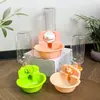 Suministro de fábrica tazón doble para perro Tazón para mascota gato bebedero automático para agua mascota tazón doble lavabo automático para beber