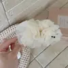 Nuevo pasador de banana de flor de organza, pasador de pelo simple, pasador de pelo de alta gama, pasador coreano elegante para coleta, accesorio para el cabello para mujeres