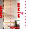 Diseño de habitación de bodas con carácter Xi pegatinas de carácter Xi tira larga carácter Xi especial de boda unidad de puerta decoración de puerta pegatinas de pared con Xi Zi