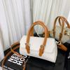 Bolsa de Mão Infantil Bebê Cor Sólida Retrô Platina Porta-Moedas Estiloso Bolsa Transversal da Menina para Sair Versátil Fashion