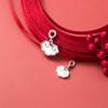 Pulsera colgante de nube Ruyi de estilo chino vintage S925 colgante de nube auspiciosa Ruyi candado pulsera colgante collar S0374
