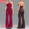 Conjunto de Fitness a Rayas de Bloques de Color Transfronterizo Chaleco Deportivo para Correr al Aire Libre Conjunto de Top Casual para Yoga Pilates