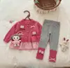 Timo girls Coleção Outono 2026 Estilo de Moda Doce para Bebê Cardigã Suéter de Renda Fofo Calças Versáteis Tendência