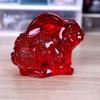 Artesanías de Cristal Adornos de Conejo Esmaltado Coloridos Regalos de los Doce Signos del Zodíaco Decoración Esmaltada para Sala de Estar del Hogar Conejo de la Suerte