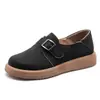 2025 Nuevos Zapatos Birkenstock de Cuero Genuino con Suela Gruesa para Mujer en Otoño Zapatos de Invierno Cálidos con Forro de Lana Estilo Retro Zapatos de Piel de Cordero para Mujer Zapatos de Algodón