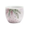Taza de té con forma de flor de glicina pintada a mano de fábrica, taza de té de porcelana blanca Dehua, taza de té de tamaño pequeño y fino de alta calidad, taza maestra, taza individual