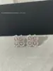 Collar Lily Clover de Harry Winston para Mujer, Trébol de Cuatro Hojas Full Diamante Versión de Alta Gama, Cadena para Clavícula V-Oro de Lujo Ligero
