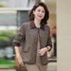 Chaqueta de Moda Fragante Estilo Corto Nuevo Primavera 2025 de Mamá, Top Elegante con Solapa de Moda para Mujeres de Mediana Edad y Mayores
