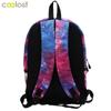 2024 Nuevo Mochila Personalizada Estilo Coreano con Flores Reducción de Carga Gran Capacidad Mochila Escolar para Estudiantes Poliéster Moda Estampado Completo