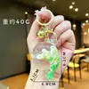 Llavero Creativo Serie Océano Relleno de Aceite Pez Payaso Estrella de Mar Pez Pequeño Colgante de Bolso Decoración de Llavero