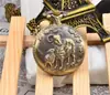 Reloj de Bolsillo Grande Retro Flip Zodiaco al por Mayor Creativo para Hombres y Mujeres Estudiantes Esfera Grande Personas Mayores