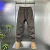 Producto Nuevo de Invierno 2025: Pantalones Casuales para Hombre, Lujosos, Resistentes al Frío, Cortavientos, Cálidos, Cintura Elástica, Terciopelo de Algodón Europeo, Sarga, Engrosados y Forrados de Felpa