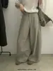 Imagina SAILORMOON Otoño Estilo Coreano Simple Versátil Adelgazantes Cubre Cadera Cintura Elástica Pierna Ancha Pantalones Casuales 71732