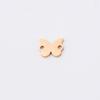 Colgante de mariposa de acero titanio espejo de doble agujero versión coreana transfronteriza ins simple regalo para novia accesorios de joyería DIY