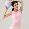 Chaleco de yoga ligero, transpirable y de secado rápido para usar al aire libre, chaleco deportivo sin mangas para fitness, camiseta completa para entrenamiento
