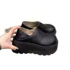 Zapatos de Tacón Oculto para Personas Bajas, de Punta Cerrada, para Mujer, de Uso Exterior, Nuevo Estilo Otoño 2026, Zapatos de Plataforma Gruesa sin Cordones estilo Birkenstock, Mocasines de Doble Uso