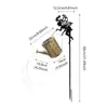 Venta especial de liquidación: Soporte de Flores de Hierro Rústico para Jardín, Luz Solar para Patio de Jardín, Adorno de Luz Ambiental para Exteriores Ahora Disponible