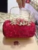 Bolsa de noite de couro Cubo de Água Diamante Novo Sereia bolsa de banquete de comércio exterior bolsa de noite clutch nupcial prateada