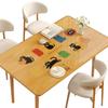 Mantel de Mesa de Comedor de Vidrio Suave de Dibujos Animados Lujo Ligero Alto Sentido Mantel de PVC Desechable Impermeable Mantel de Mesa de Café Alfombrilla Protectora de Escritorio