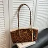 Bolso de Hombro Nuevo de Gran Capacidad para Mujer, Bolso Tote de Moda y Casual, Elegante y de Alta Gama con Estampado de Leopardo, Bolso de Axila para el Trabajo