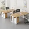 Escritorio de oficina, escritorio para computadora individual, escritorio para gerente comercial, mesa de conferencias simple y moderna, escritorio de estudio engrosado para uso doméstico