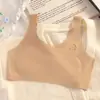 Ropa interior para el período de desarrollo de niñas, Etapa Uno, Chaleco sin costuras de seda helada anti-golpes, Chaleco deportivo a prueba de impactos para estudiantes para niñas