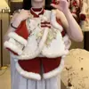 Atacado Em Estoque Conjunto Confortável de Inverno para Meninas Roupa de Ano Novo Novo Conjunto de Duas Peças Espesso e Quente de Lã para Bebês