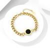 Numeral Romano Titânio Colar de Aço Internet Celebridade ins Design Moderno Sentido Temperamento Estilo Frio Dupla Face Pulseira Colar Set