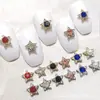 Celebridad de Internet Sailor Moon Lujo Accesible Joyería para Uñas de Aleación Incrustada de Diamantes Serie Chica Mágica Decoración de Uñas Estrella de Cinco Puntas