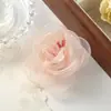 Tecido de chifon leve e cintilante, camélia leve feita à mão DIY, cor macaron suave, tecidos, acessórios de vestuário e materiais
