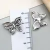 Aleación de Plata Antigua Serie de Animales Colgante de Mariposa Hueca Realista Accesorios para Joyería DIY Amazon Transfronterizo