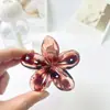 Presilha de Cabelo Gradiente Pérola Plumeria Transfronteiriça Europeia e Americana Presilha de Flor Presilha Lateral Presilha para Meio Preso Parte de Trás da Cabeça Presilha de Tubarão