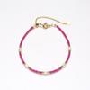 Pulsera de Perlas para Mujer con Luz Fuerte, Casi Redonda, Pulsera de Perlas de Agua Dulce Real Zhuzhi, Lujo Ligero y de Gama Alta Pulsera de Zirconita Morada