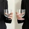 Vaso de vidrio de alta calidad de boca ancha y tallo corto, vaso especial delgado para cóctel, hielo, Americano, café con leche, taza para bebidas