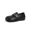 Zapatos de Cuero para Niñas Estilo Coreano Nuevo Otoño 2026, Zapatos Casuales de Suela Suave para Niñas Pequeñas, Mocasines Versátiles para Niños Pequeños