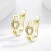 Pendientes huecos con forma de corazón transfronterizos europeos y americanos más vendidos para mujer, estilo coreano, modernos, únicos, versátiles, pendientes de aro con forma de corazón