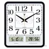 Reloj de Pared Cuadrado para Sala de Estar Silencioso Reloj Electrónico Moderno Casual de Moda Calendario Doméstico Creativo Reloj de Cuarzo