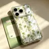 Pintura de Planta Simple Aplicable para Apple 17pm Transparente Cojín de Aire Huawei NOVA15ULTR Estuche para Teléfono de Gama Alta Nicho para Mujeres