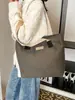 Moda Otoño e Invierno 2024 Nueva Bolso de Lana para Mujer Simple Engrosado Gran Capacidad Bolso de Hombro y Mano Bolso Tote Vintage