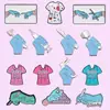 Traje Médico Serie Médica Creativa Forma de Jeringa Pin Broche de Aleación Azul Accesorios Insignia