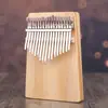 Piano de pulgar Kalimba de 17 notas Piano de dedos de 17 notas 10 notas 17 notas Piano de tablero sólido de una sola tabla Transfronterizo