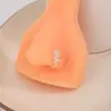 Clip para la nariz con forma de U sin perforaciones, personalidad transfronteriza de Europa y Estados Unidos, simple, ligero, de lujo, exquisito, con forma de tulipán y diamante, venta al por mayor