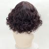 Señora de mediana edad, permanente de pelo corto, rodillo, rodillo de lana de madre, seda de alta temperatura, peluca de mediana edad, fibra química, temperamento, cabello corto rizado esponjoso