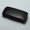 Estuche para Gafas Big V en Blanco y Negro, Estuche Metálico Resistente a la Presión para Gafas de Sol, Estuche para Gafas de Sol de Piel de Ternera Sintética