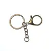 Llavero Anillo de Llave Metal Tres Piezas Set Adornos Estilo Chino Colgante Juguete Muñeca Llavero Especial Langosta